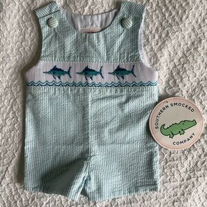 Southern Smocked boys 3 month jumper